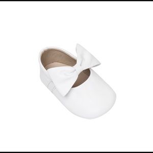 Baby Ballerina with Bow White